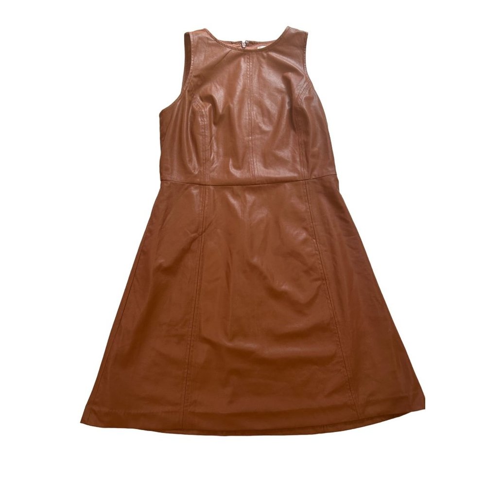 Ann Taylor Loft Faux Leather Dress Size: 0